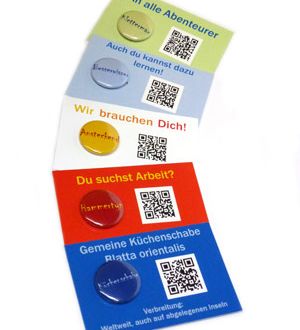 auf Visitenkarten
