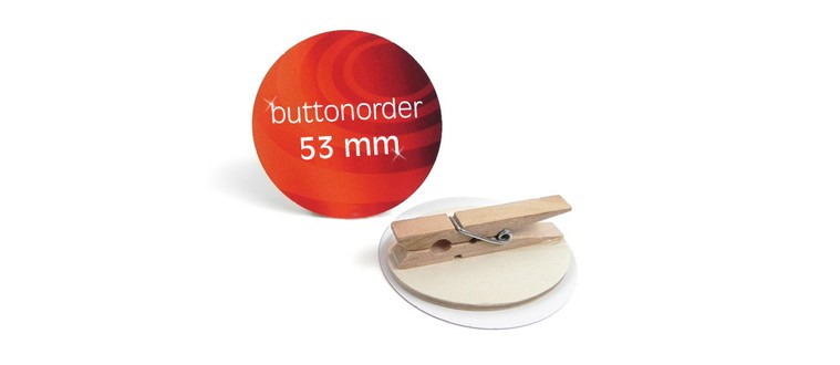 Wooden button badges