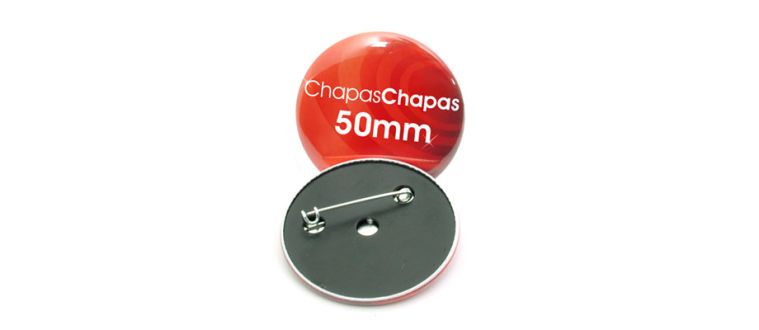Chapas con imperdible