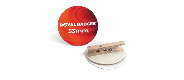 Wooden badges