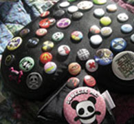 badges on jacket