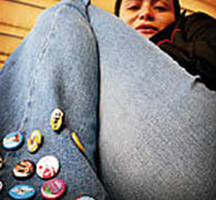 badges on pants