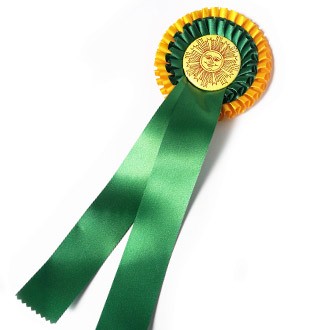 Rosettes with Badge