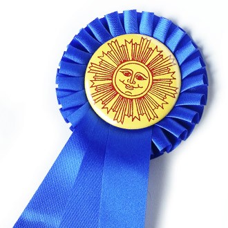 Rosettes with Badge