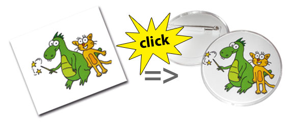 click badge example of use