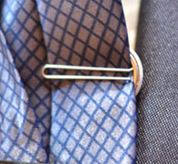 badge as tie pin